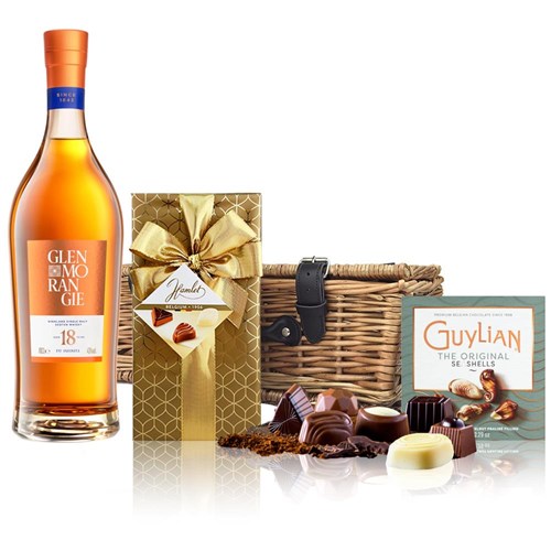 Glenmorangie 18 Year Old Single Malt Whisky And Chocolates Hamper